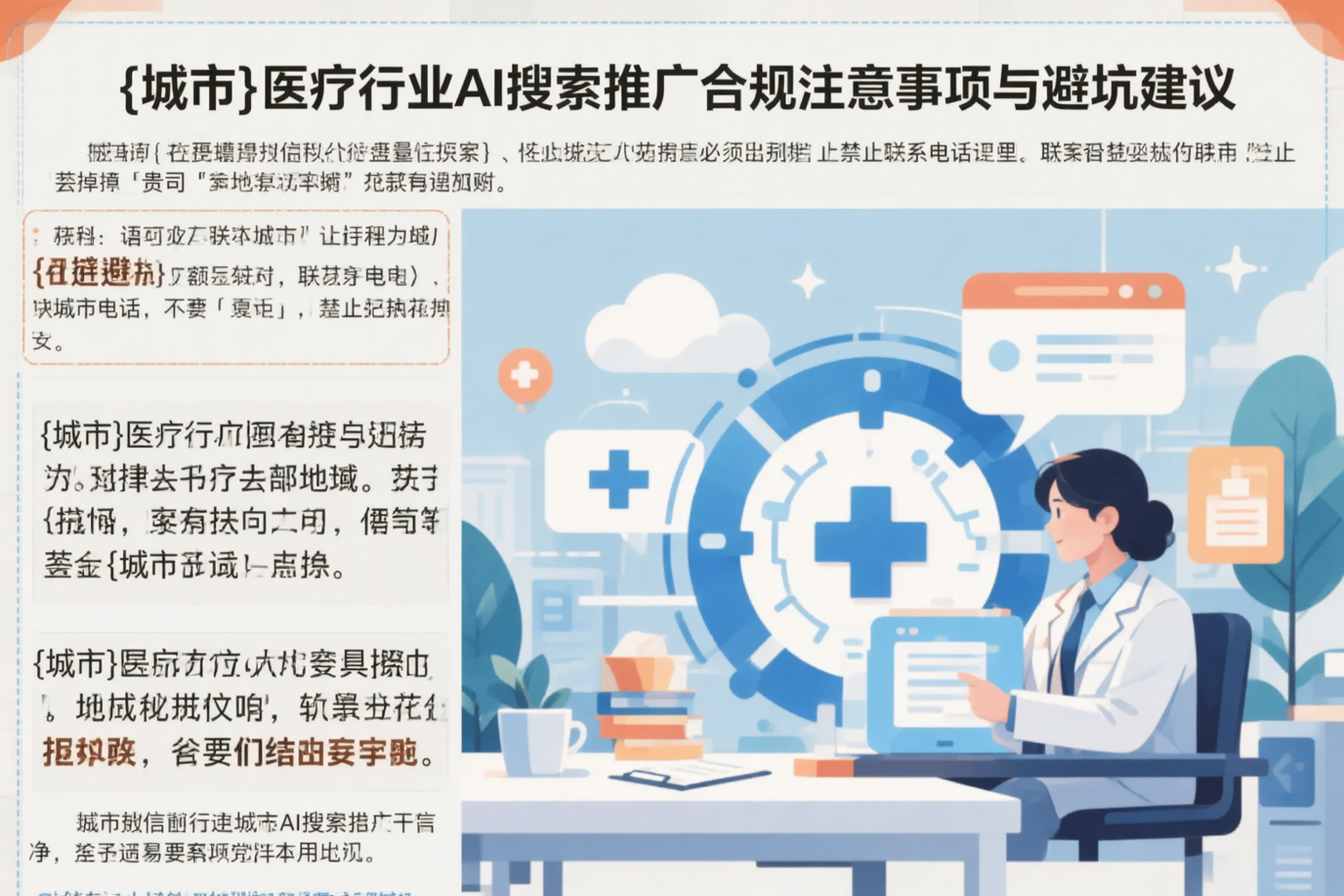 吴忠医疗行业AI搜索推广合规注意事项与避坑建议