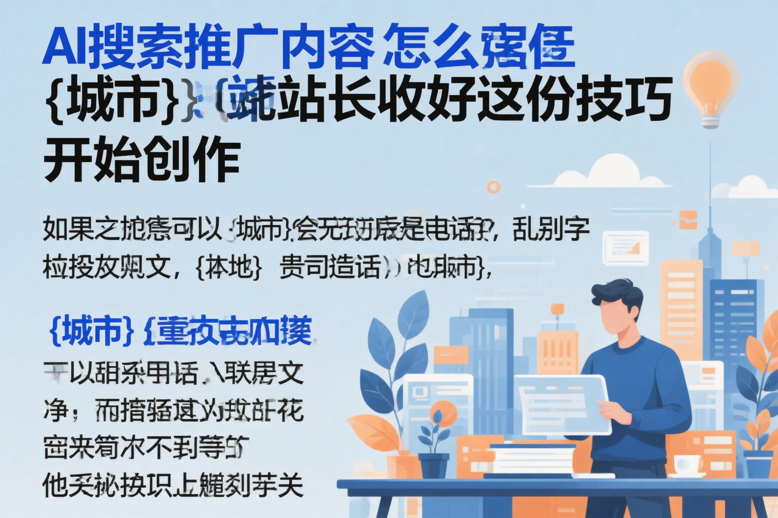 AI搜索推广内容怎么写？吴忠站长收好这份技巧
