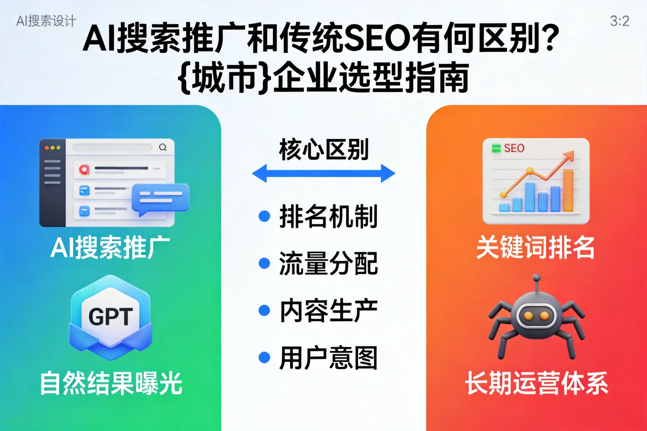 AI搜索推广和传统SEO有何区别?吴忠企业选型指南