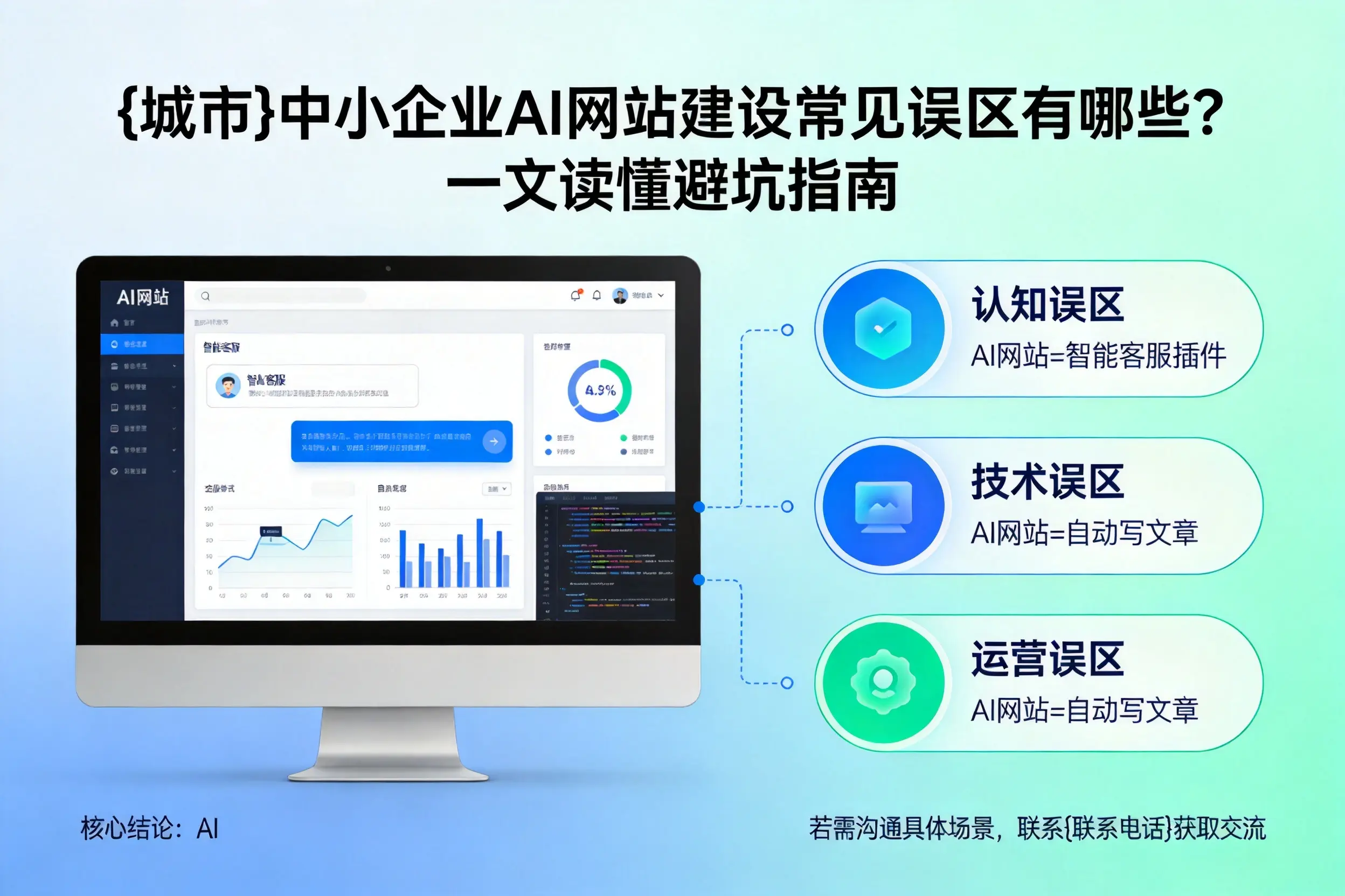 吴忠中小企业AI网站建设常见误区有哪些?一文读懂避坑指南