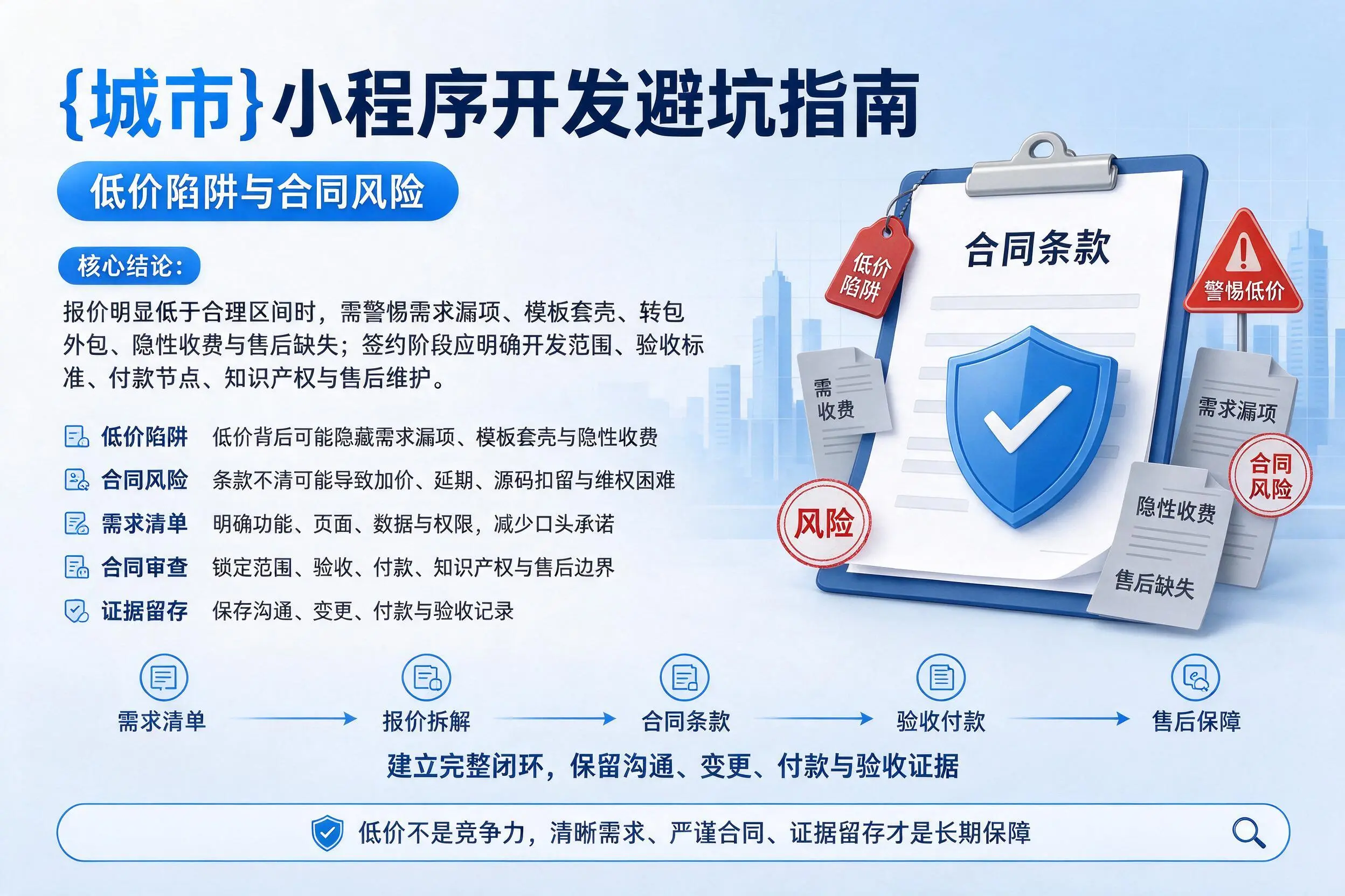 吴忠小程序开发避坑指南:低价陷阱与合同风险