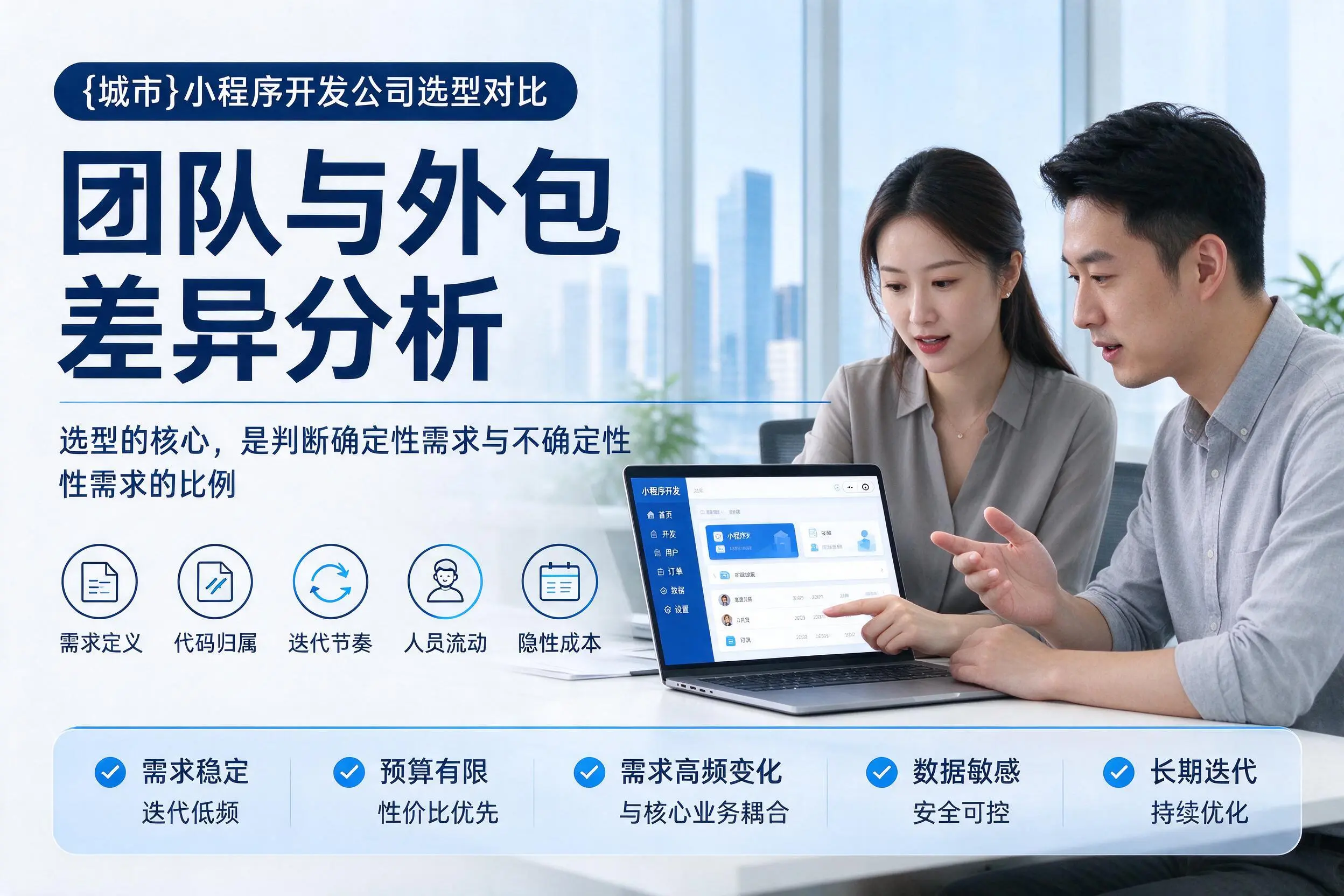 吴忠小程序开发公司选型对比：团队与外包差异分析