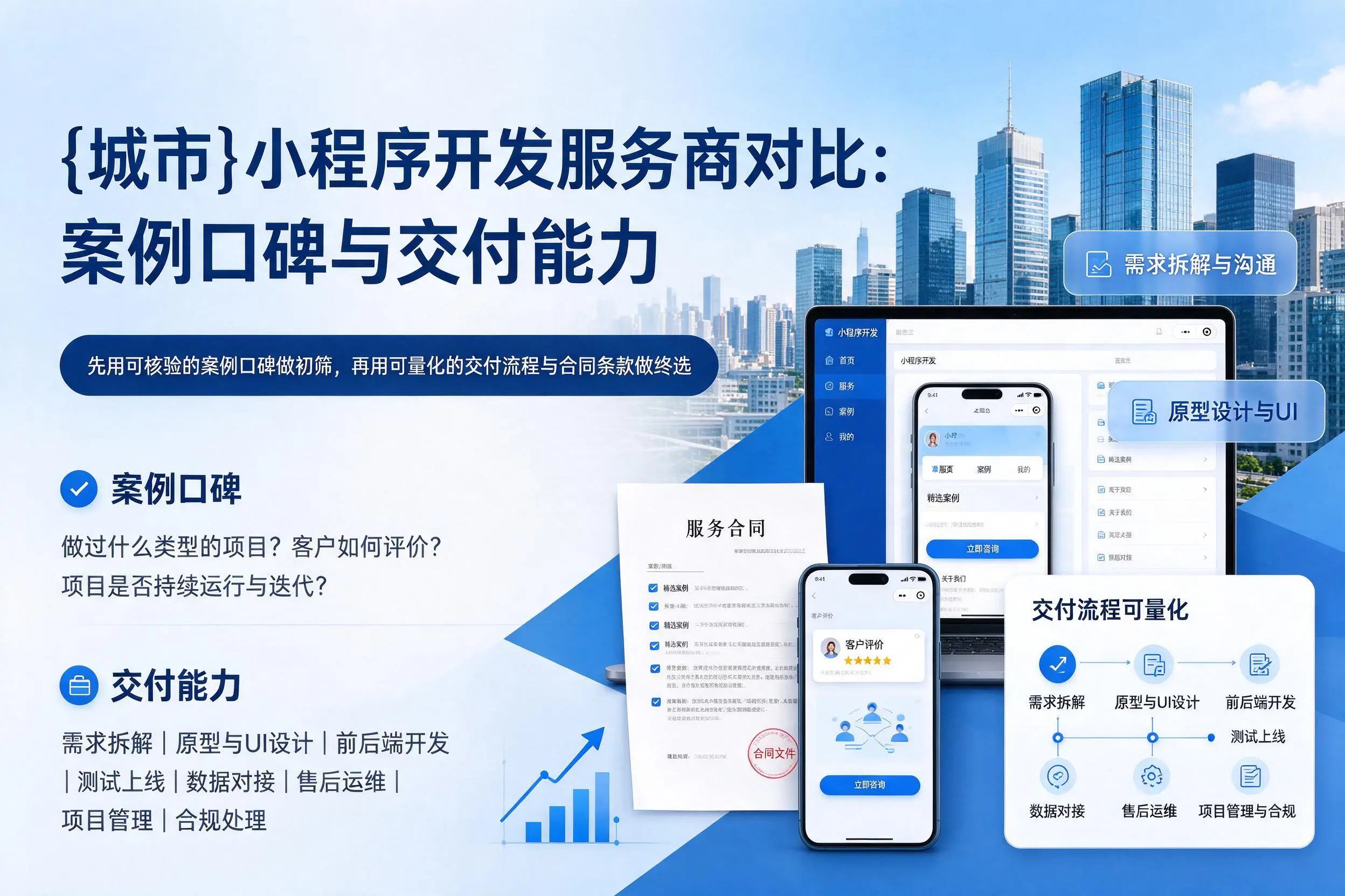吴忠小程序开发服务商对比：案例口碑与交付能力