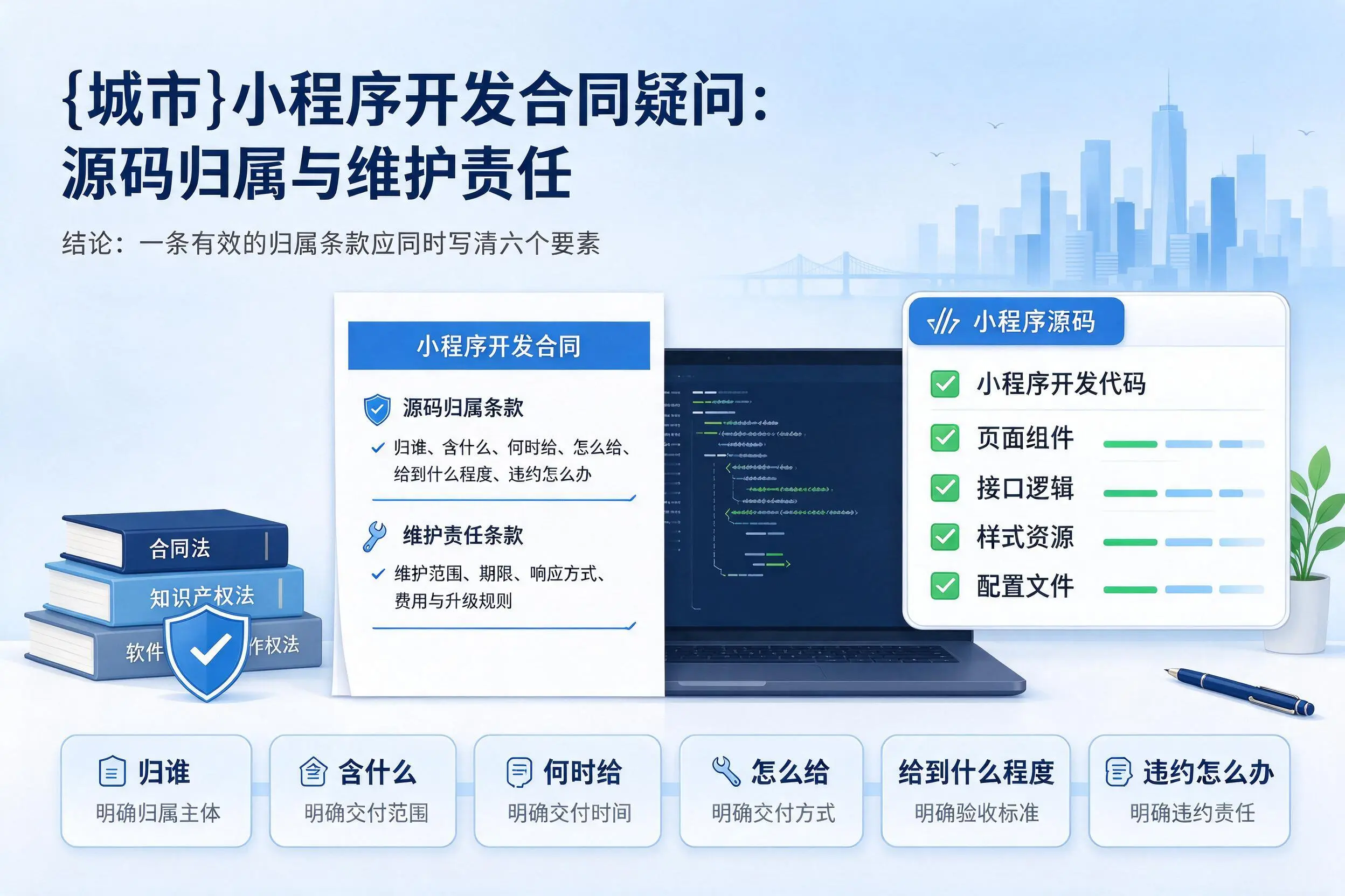 吴忠小程序开发合同疑问:源码归属与维护责任