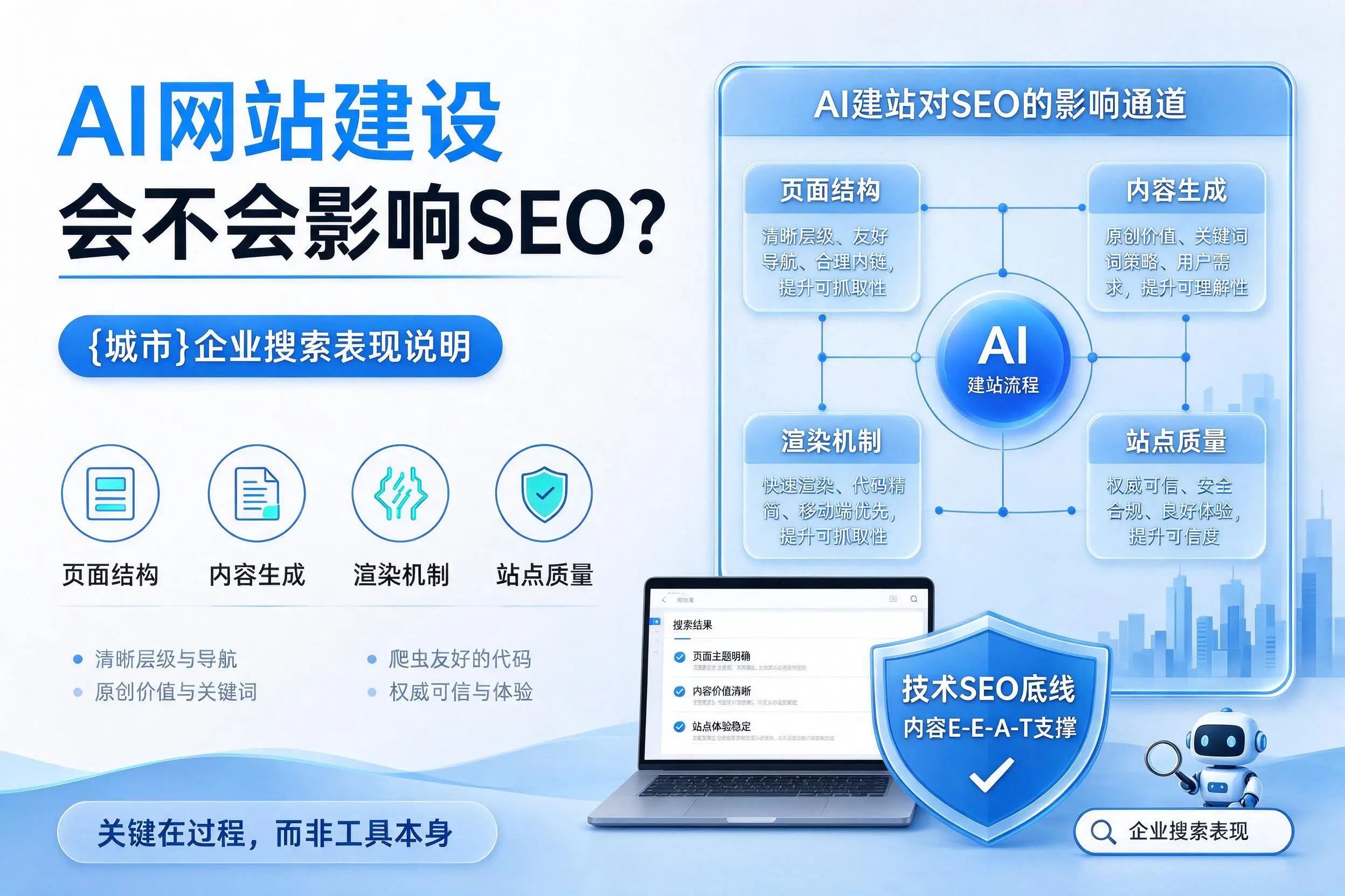 AI网站建设会不会影响SEO？吴忠企业搜索表现说明
