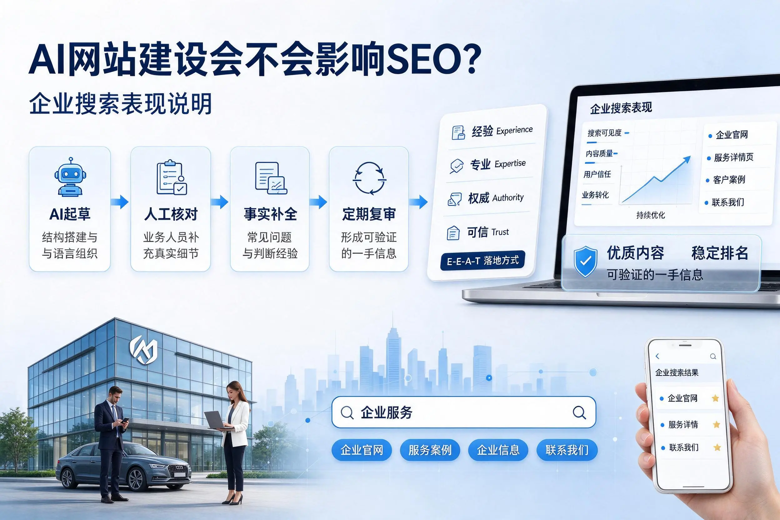 AI网站建设会不会影响SEO？吴忠企业搜索表现说明