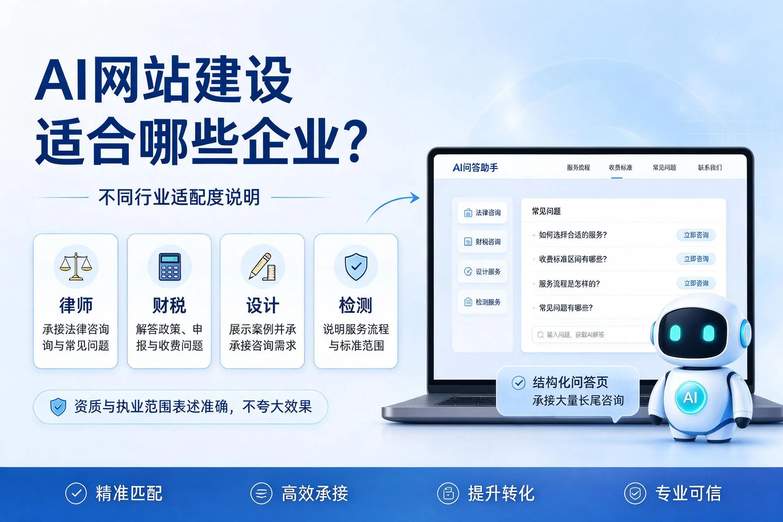 AI网站建设适合哪些企业？吴忠不同行业适配度说明