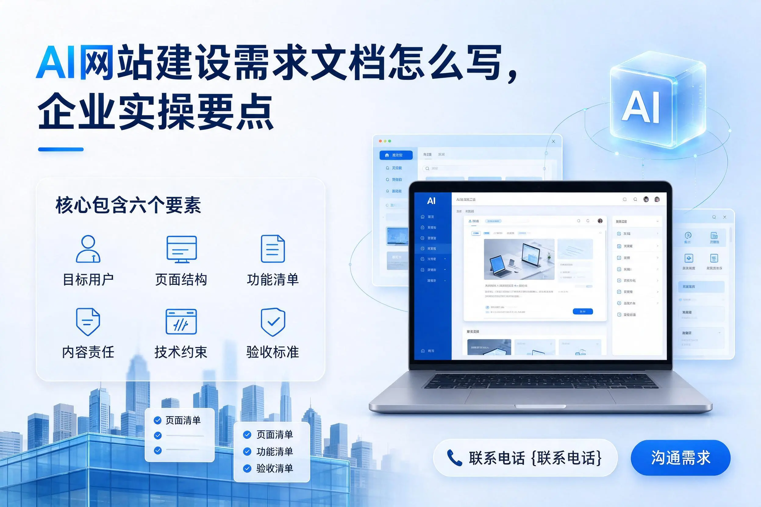 AI网站建设需求文档怎么写，吴忠企业实操要点